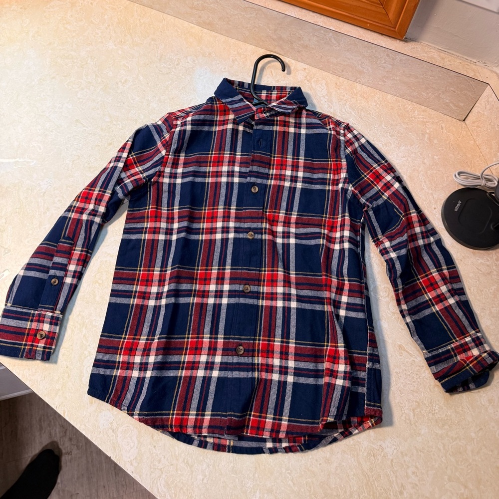 J. Crew Factory Boys' tartan button-down shirt - Picture 8 of 9